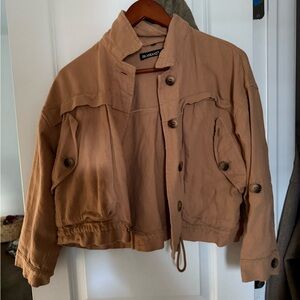 Blank NYC Women's Brown Utility Jacket